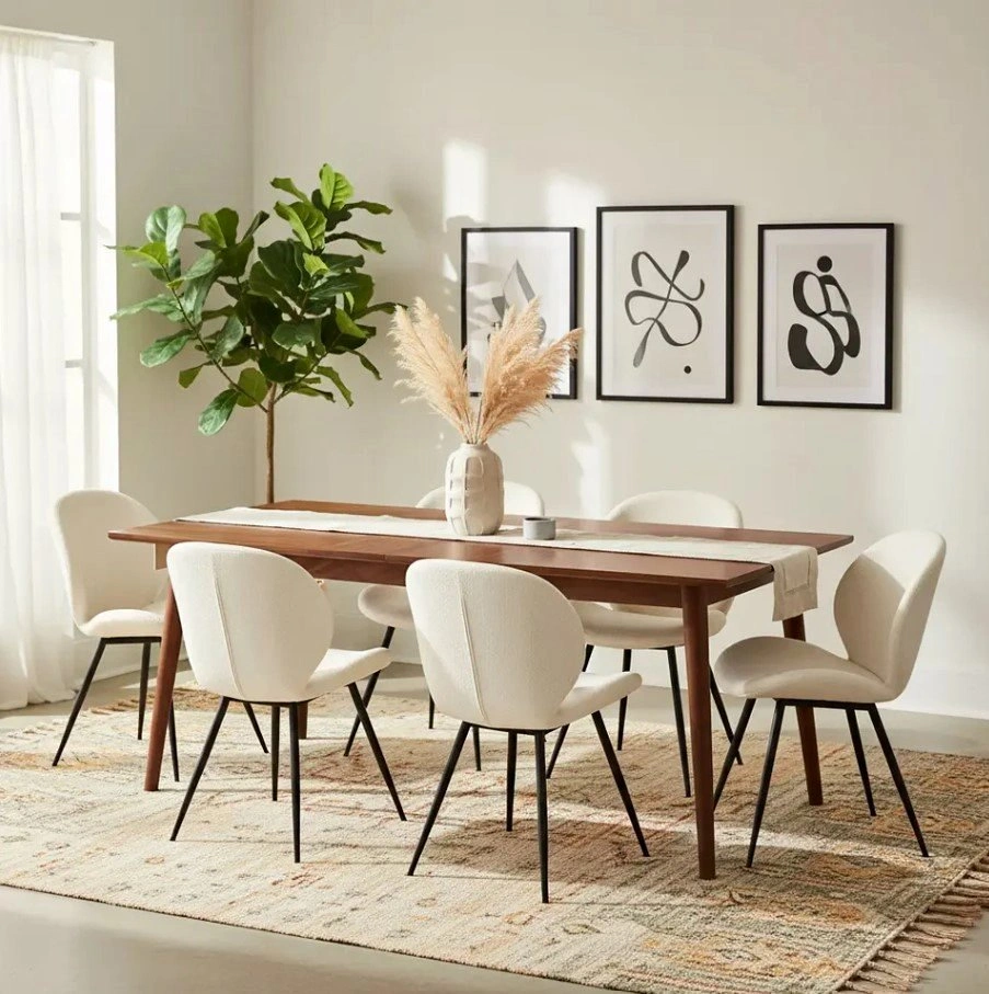 6 GREY Wazo Leather Chairs - Excellent Condition