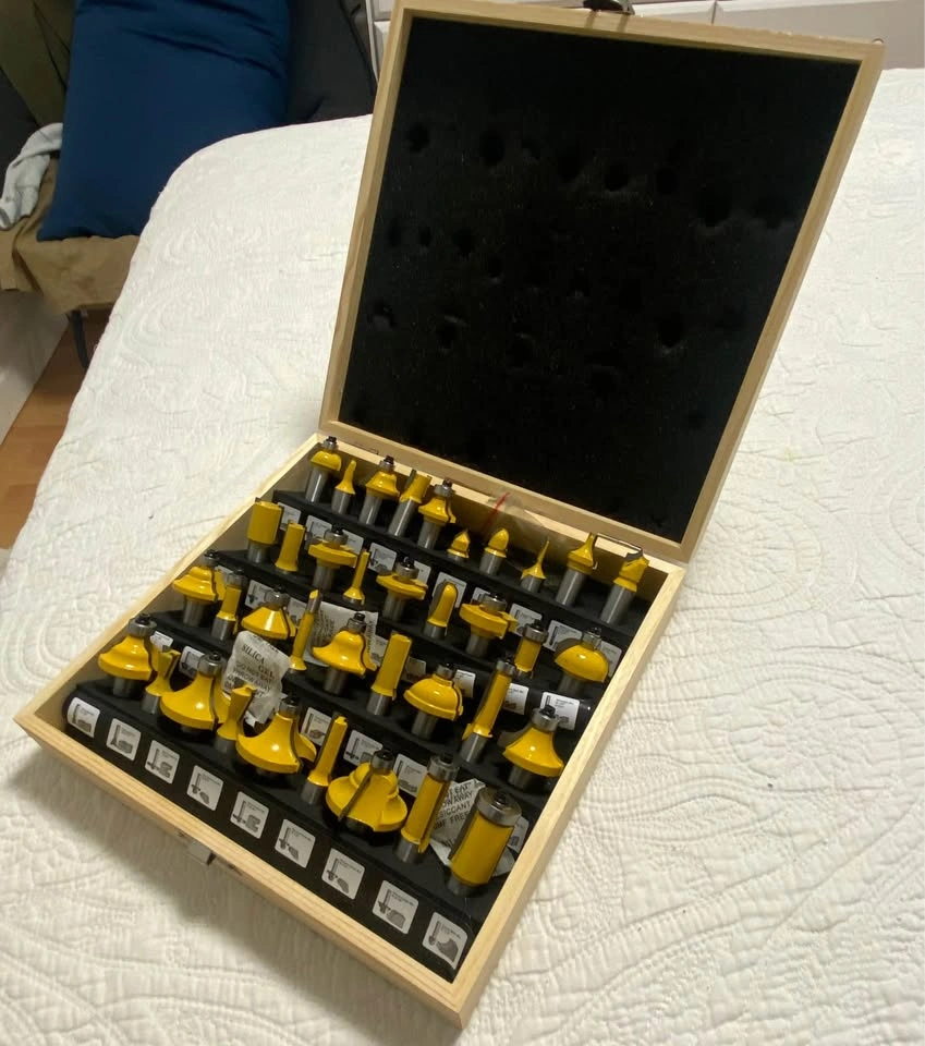 LEATBUY 37-Piece 1/2" Shank Router Bit Set - photo 2