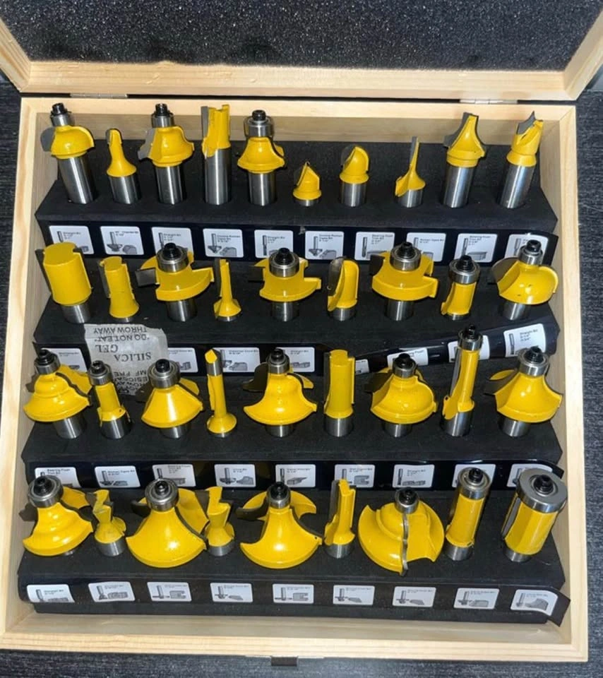 LEATBUY 37-Piece 1/2" Shank Router Bit Set - photo 4