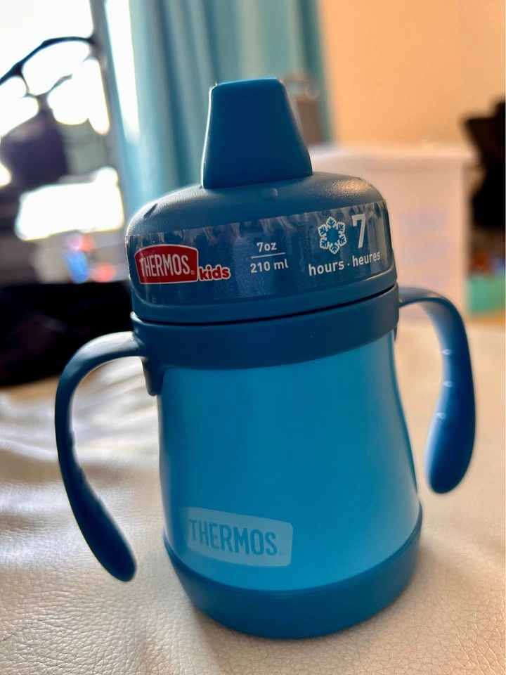 Thermos Kids 7 oz Stainless Steel Sippy Cup with Handles - photo 2