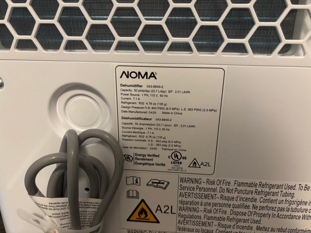 NOMA 50 Pint Dehumidifier - photo 2