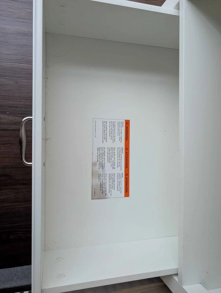 White IKEA Nightstand - photo 4