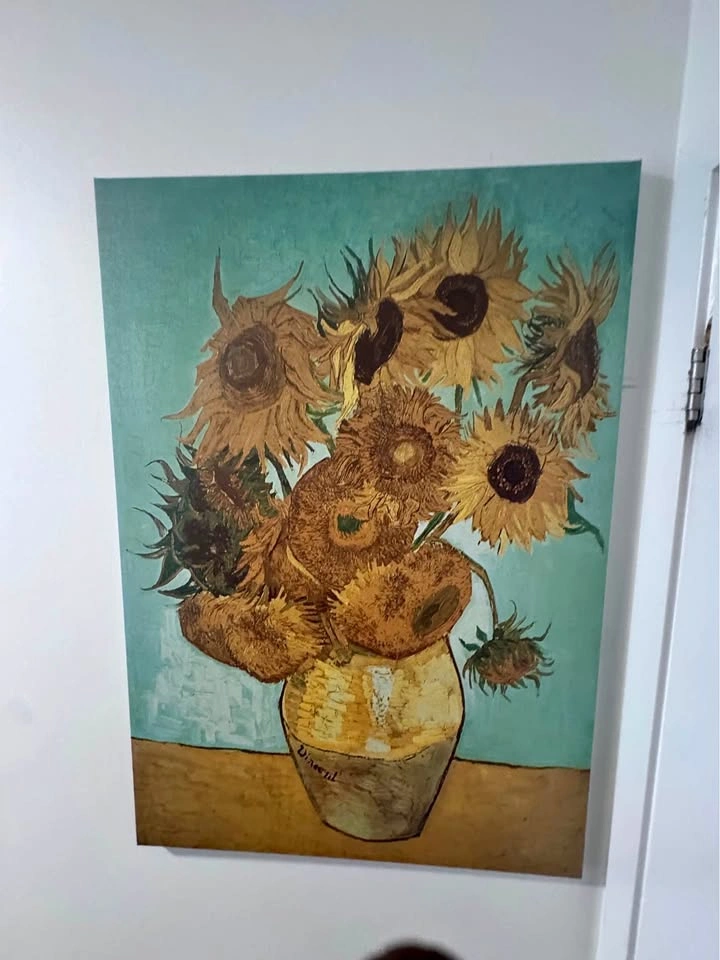 Van Gogh Sunflowers Canvas Wall Art 70x100 cm