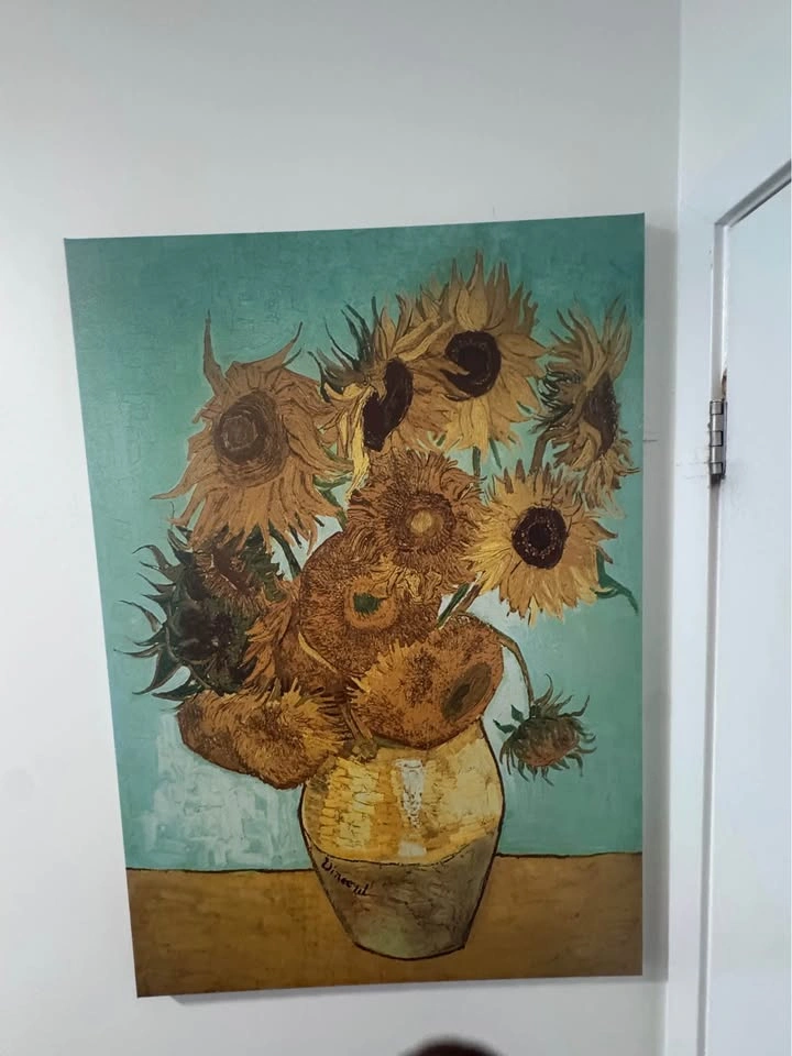 Van Gogh Sunflowers Canvas Wall Art 70x100 cm - photo 2