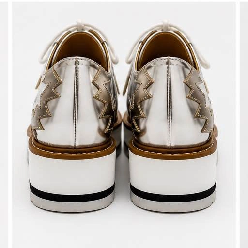 Zara Silver Platform Oxford Shoes – Size 36 – New with Tags - photo 5
