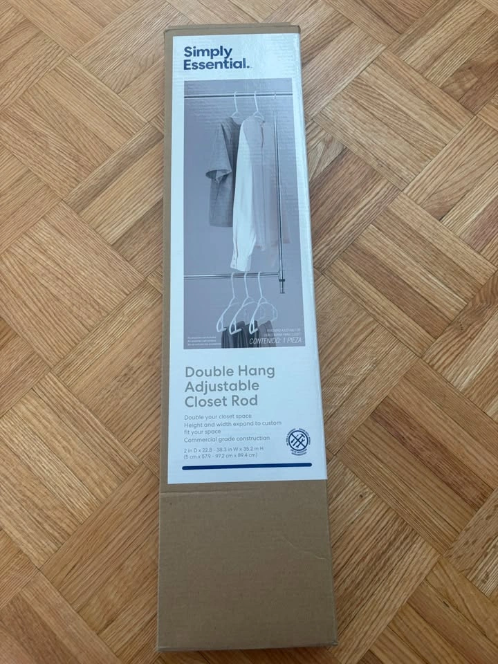 Adjustable Hanging Closet Rod