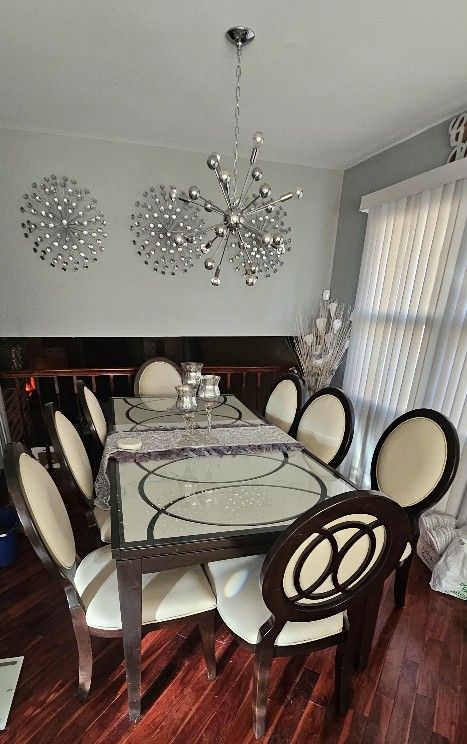 White Dining Room Table With 6 Chairs