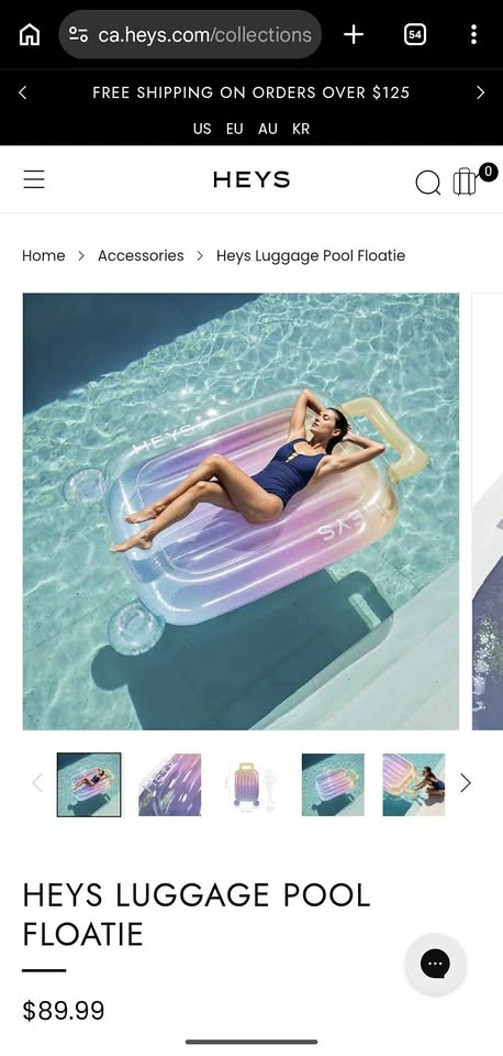 NEW Heys Luggage Pool Floatie - Premium Inflatable Pool Float