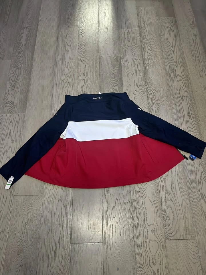 Brand New Men's Nautica Water-Resistant Colorblock Jacket – Size