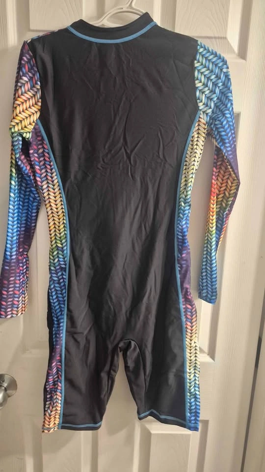 Rainbow Long Sleeve One-Piece Swimsuit medium sku 0552 - photo 2