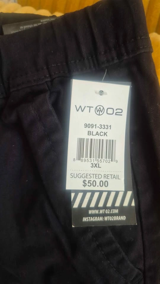 WT02 Black Jogger Pants Size 3XL - photo 3
