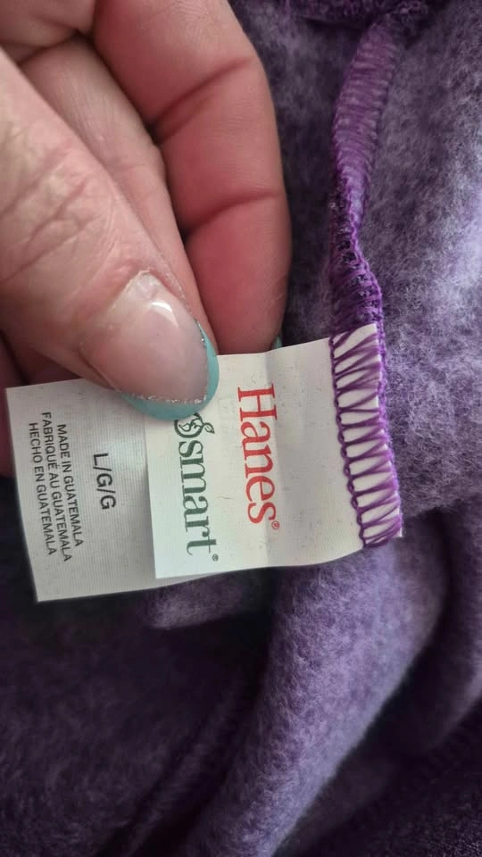 Hanes Sweatpants purple large sju 0547 - photo 3