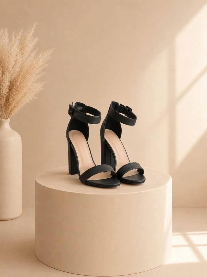 Women's Black Heels - Size 11 - Like New - photo 2
