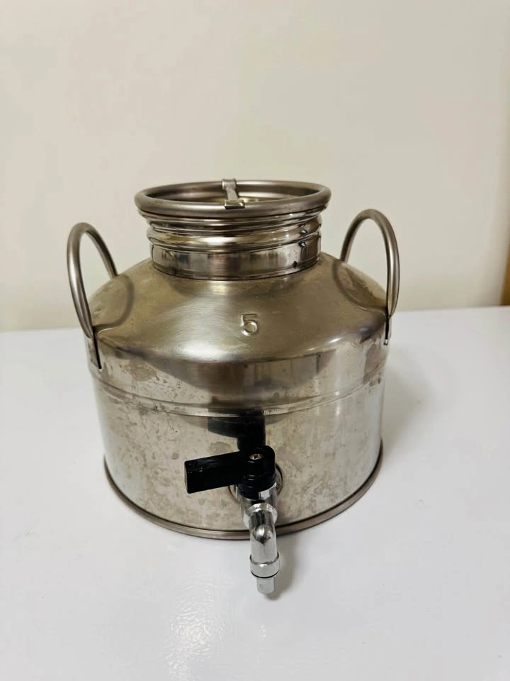 5-liter Sansone stainless steel fusti