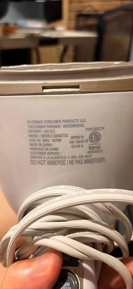 Conair Handheld Garment Steamer GS40CTXC - photo 3