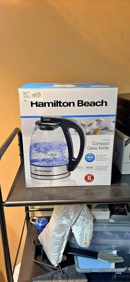 Hamilton Beach Compact Glass Kettle