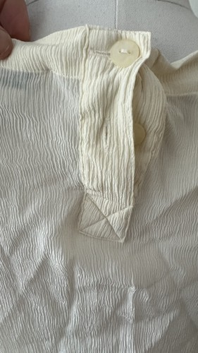 Vintage Braemar Petit By Jeremy Scott Authentic Silk Cream Top - photo 2