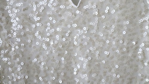 H&M Off-white Sequin Dress size M - photo 3