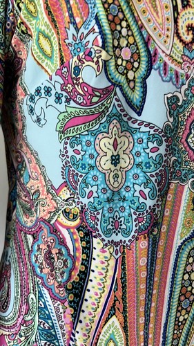 Tommy Hilfiger Paisley Dress Size 8 Bell Sleeves - photo 3