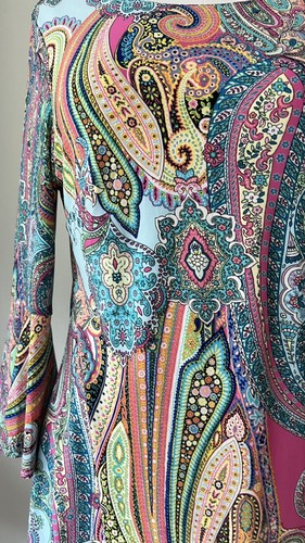 Tommy Hilfiger Paisley Dress Size 8 Bell Sleeves - photo 5