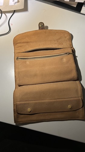 Vintage Tapestry Tri-fold Clutch Wallet Suede Interior - photo 4