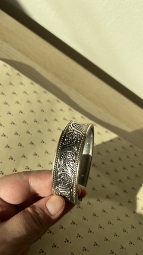 Kim Rogers Silver and Gold Toned Cuff Bracelet - photo 3