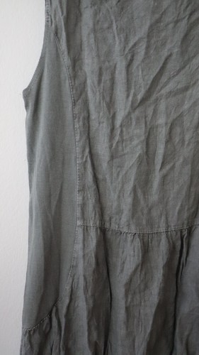 Lina Tomei 100% Linen Summer Dress With Flowers Motif - photo 4