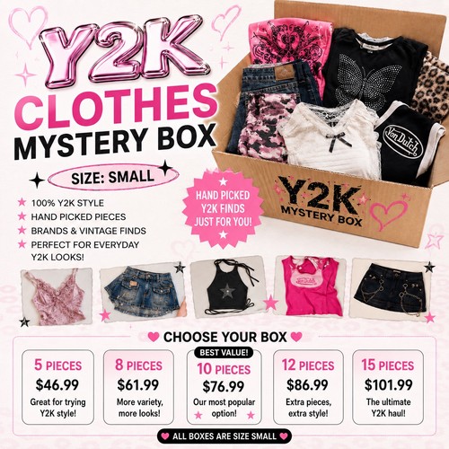 Y2K Clothes Mystery Box – Size Small
