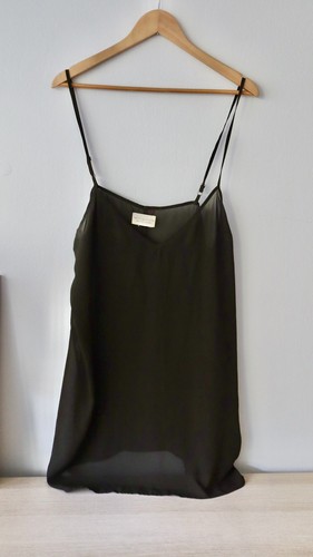 Lauren Ralph Lauren Brown Sheer Sleeveless Camisole Size L-XL