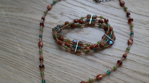 Jones New York Beaded Necklace And Bracelet Set Earth Tones - photo 5