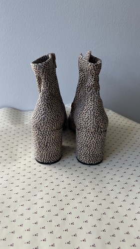 leopard print size 10 platform ankle boots - photo 2