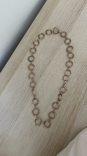 Belt Gold tone Metal Chain Link Hip High Waist S/M - photo 2