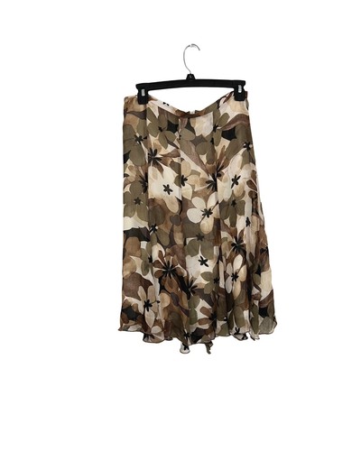 Vintage Y2K Skirt Floral Pattern 100% Viscose
