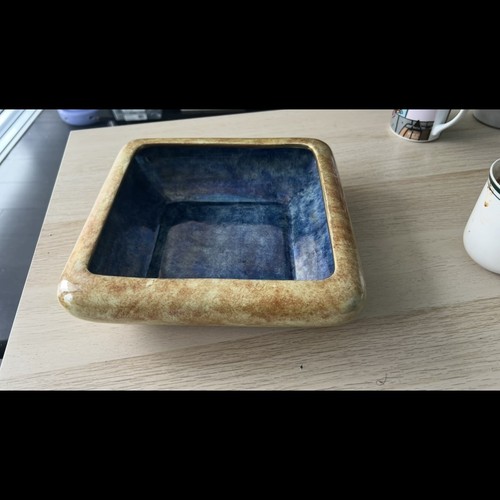 Antique 1930s Grimwades Byzanta Ware Square Bowl - photo 2