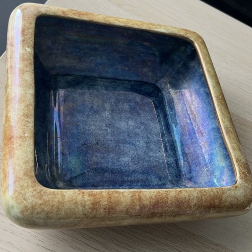 Antique 1930s Grimwades Byzanta Ware Square Bowl - photo 4