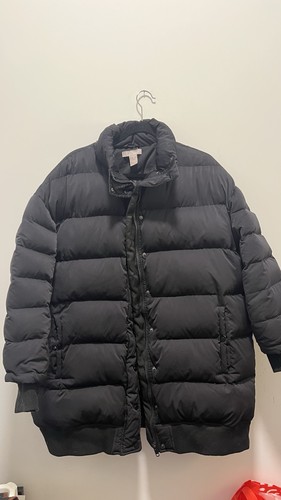 H&M Down and Feather Filled Puffer Black Jacket