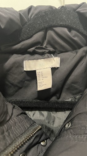 H&M Down and Feather Filled Puffer Black Jacket - photo 2