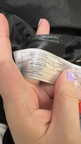 H&M Down and Feather Filled Puffer Black Jacket - photo 4