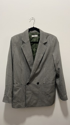 Mango Plaid Blazer