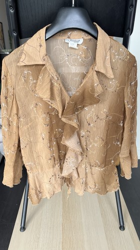 ruffle Brown tops for women y2k - photo 2