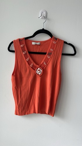 orange tank top women