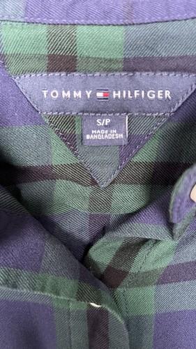 Tommy Hilfiger Button Down Shirt Women Plaid Green And Blue - photo 3