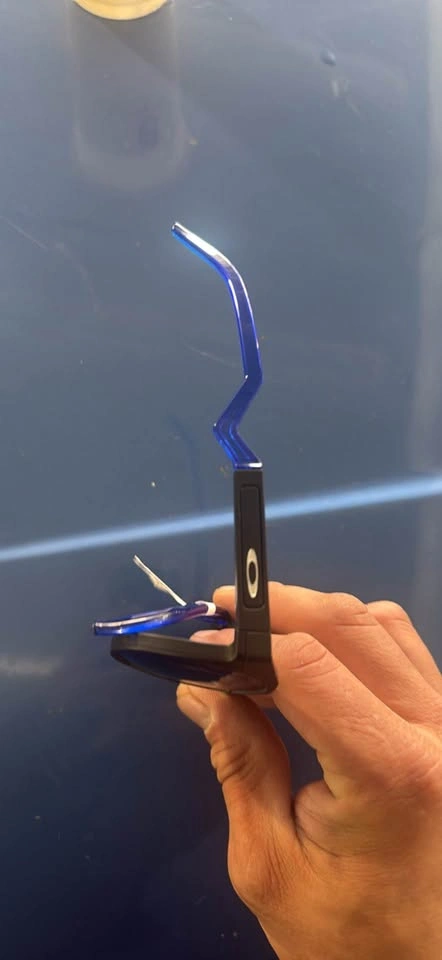 Oakley HSTN Sunglasses Blue Mirror Lenses Blue Arms - photo 2