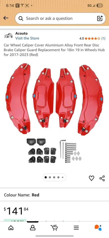 Tesla Model Car Wheel Caliper Cover - photo 2