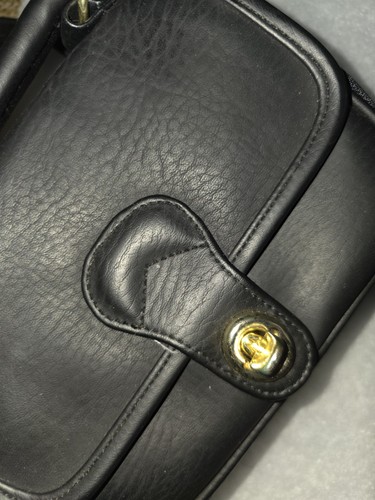 Black Crossbody Bag Flap Turn-Lock Multi Zip Compartments - photo 2