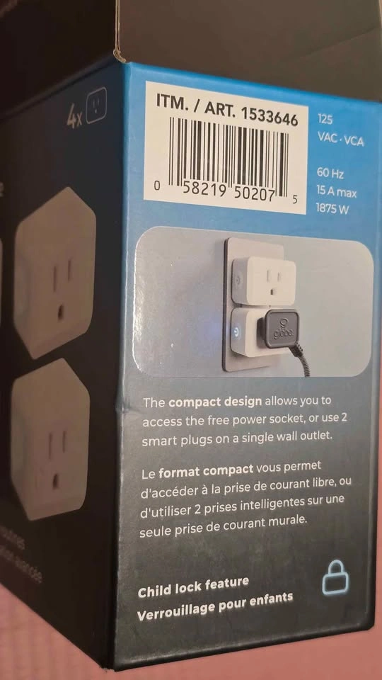 Smart Plug 4-Pack, Globe Electric - photo 5
