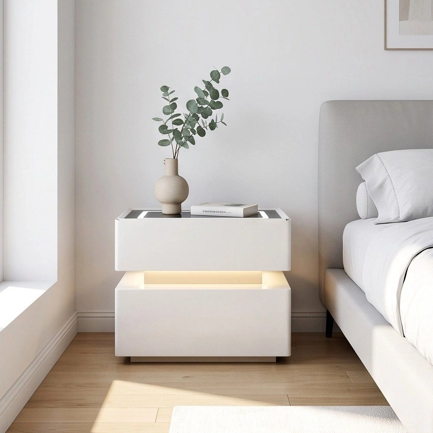 C4226 CBD035 Smart Nightstand with Wireless Charging & LED