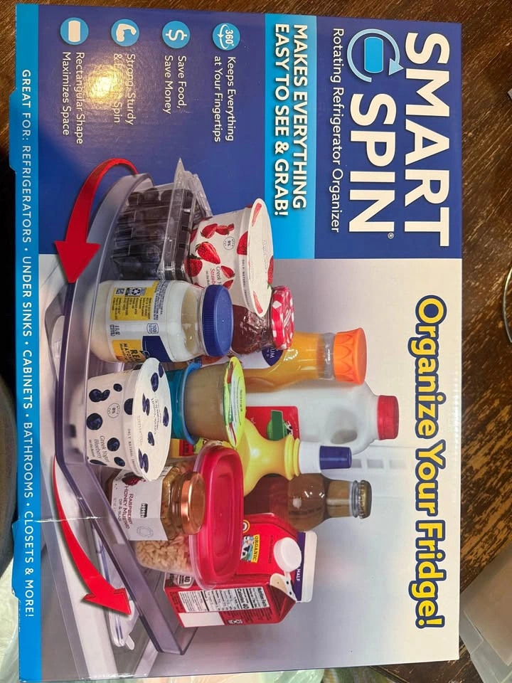 Smart Spin Refrigerator Organizer