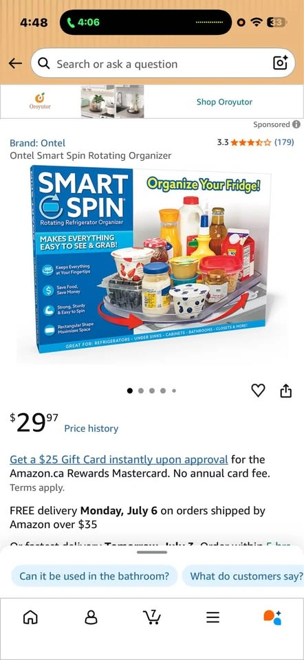 Smart Spin Refrigerator Organizer - photo 3