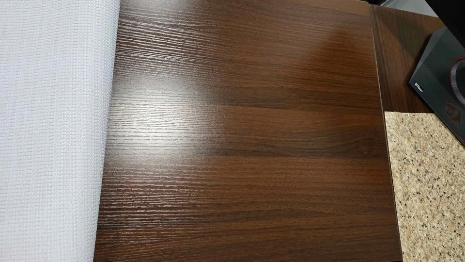 Used Corner Desk with Storage Shelves - photo 5